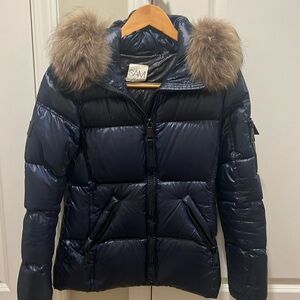 SAM. goose down raccoon fur collar coat. Small. Excellent condition. Worn once
